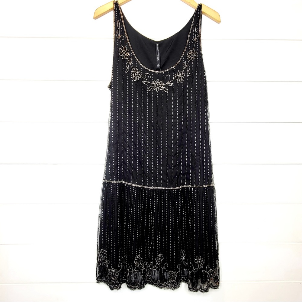 Deco flapper gatsby eras style beaded new years dress. Never worn, with tags.